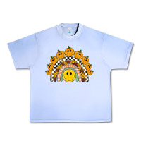 Grape Ice fall smiley face groovy rainbow Urban Heavy Tee - BarkalooDesign