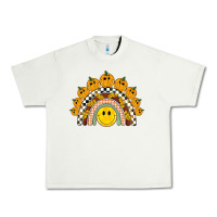 Pistachio fall smiley face groovy rainbow Urban Heavy Tee - BarkalooDesign