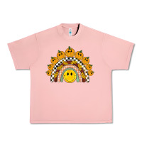 Salmon fall smiley face groovy rainbow Urban Heavy Tee - BarkalooDesign