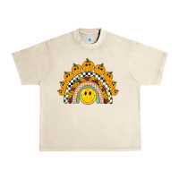 Sandshell fall smiley face groovy rainbow Urban Heavy Tee - BarkalooDesign