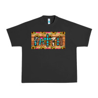 Pigment Black faith license plate Urban Heavy Tee - JahusDesignShop