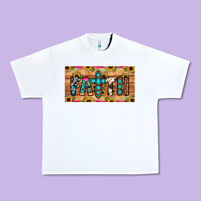 Faith License Plate Urban Heavy Tee Designed By Jahusdesignshop