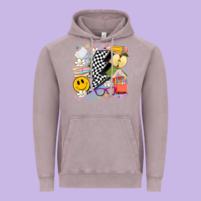 Retro Teacher Vintage Hoodie Designed By Artiststas