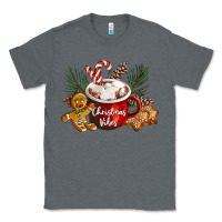 Charcoal Heather christmas vibes hot cocoa Classic Tee - LillyAllenDesigns