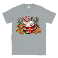 Heather Grey christmas vibes hot cocoa Classic Tee - LillyAllenDesigns
