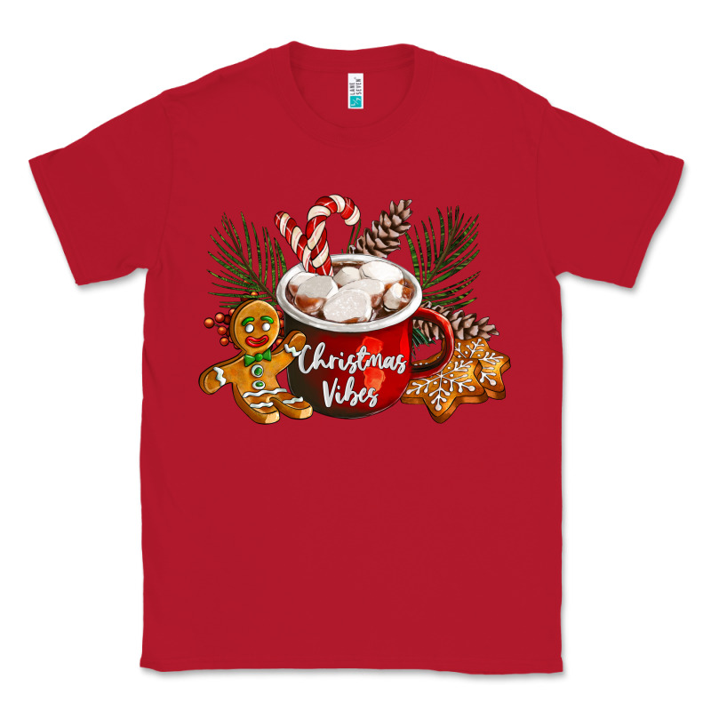 Christmas Vibes Hot Cocoa Classic Tee by LillyAllenDesigns | Teevron