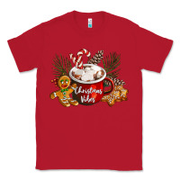 Red christmas vibes hot cocoa Classic Tee - LillyAllenDesigns