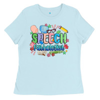 Baby Blue speech pathologist Ladies Tee - MaliasSmallBusiness
