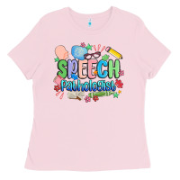 Bubblegum Pink speech pathologist Ladies Tee - MaliasSmallBusiness