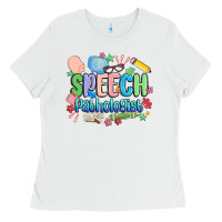 White speech pathologist Ladies Tee - MaliasSmallBusiness