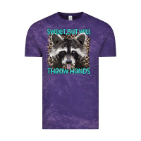 Cloud Purple sweet but will throw hands Vintage Tee - Artiststas