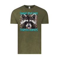 Vintage Olive sweet but will throw hands Vintage Tee - Artiststas