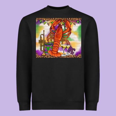 Mardi Gras Crawfish Tumbler Heavyweight Sweatshirt Designed By Howdyjamesfarm
