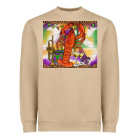 Mushroom Mardi Gras Crawfish Tumbler Heavyweight Sweatshirt - HowdyJamesFarm