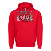 Red let all that you do be done in love Zipper Hoodie - OliviaCreatesArt