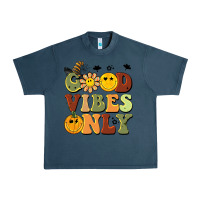 Midnight Navy halloween good vibes only Urban Heavy Tee - BarkalooDesign