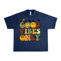 Navy halloween good vibes only Urban Heavy Tee - BarkalooDesign