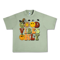 Oil Green halloween good vibes only Urban Heavy Tee - BarkalooDesign