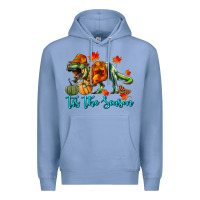 Colony Blue T- Rex Tis The Season Premium Hoodie - RanaPortraitStore