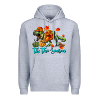 Heather Grey T- Rex Tis The Season Premium Hoodie - RanaPortraitStore