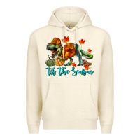 Sandshell T- Rex Tis The Season Premium Hoodie - RanaPortraitStore