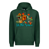 Sports Green T- Rex Tis The Season Premium Hoodie - RanaPortraitStore