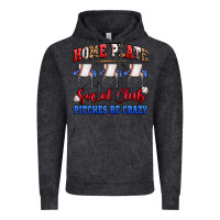 Vintage Black home plate social club pitches be crazy Vintage Hoodie - Artiststas
