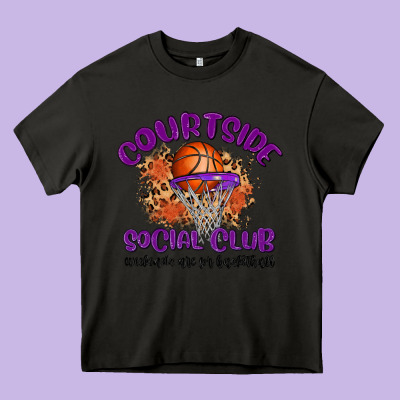 Courtside Social Club Heavy Core Tee Designed By Maliassmallbusiness