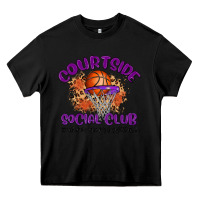 Black courtside social club Heavy Core Tee - MaliasSmallBusiness