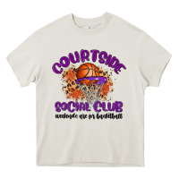 Cream courtside social club Heavy Core Tee - MaliasSmallBusiness