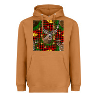 Meerkat christmas deer and bell seamless pattern Heavyweight Hoodie - BundleAndBundleShop