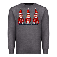 Charcoal Heather Christmas Elfs Premium Sweatshirt - FaDigitalArtStudio