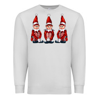 Dove Grey Christmas Elfs Premium Sweatshirt - FaDigitalArtStudio