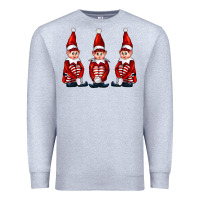 Heather Grey Christmas Elfs Premium Sweatshirt - FaDigitalArtStudio