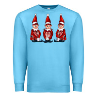 Ocean Blue Christmas Elfs Premium Sweatshirt - FaDigitalArtStudio