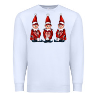 White Christmas Elfs Premium Sweatshirt - FaDigitalArtStudio