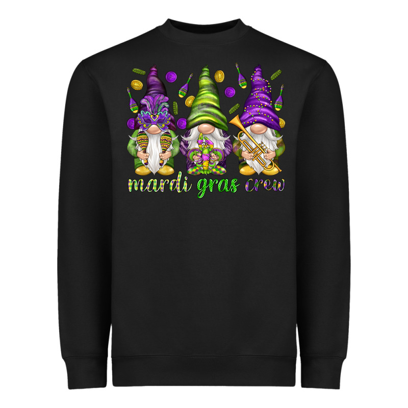 Mardi Gras Crew With Gnomies Heavyweight Sweatshirt by HowdyJamesFarm | Teevron