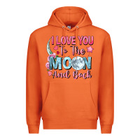 Carrot I love you to the moon and back Valentine's Day Premium Hoodie - FaDigitalArtStudio