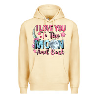 Pina Colada I love you to the moon and back Valentine's Day Premium Hoodie - FaDigitalArtStudio