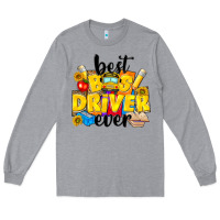 Heather Grey best bus driver ever Long Sleeve Tee - NancyCooperArtShop