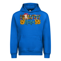 Cobalt Western Howdy Heifer With Charolais Cow Urban Hoodie - LillyAllenDesigns