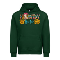 Forest Green Western Howdy Heifer With Charolais Cow Urban Hoodie - LillyAllenDesigns