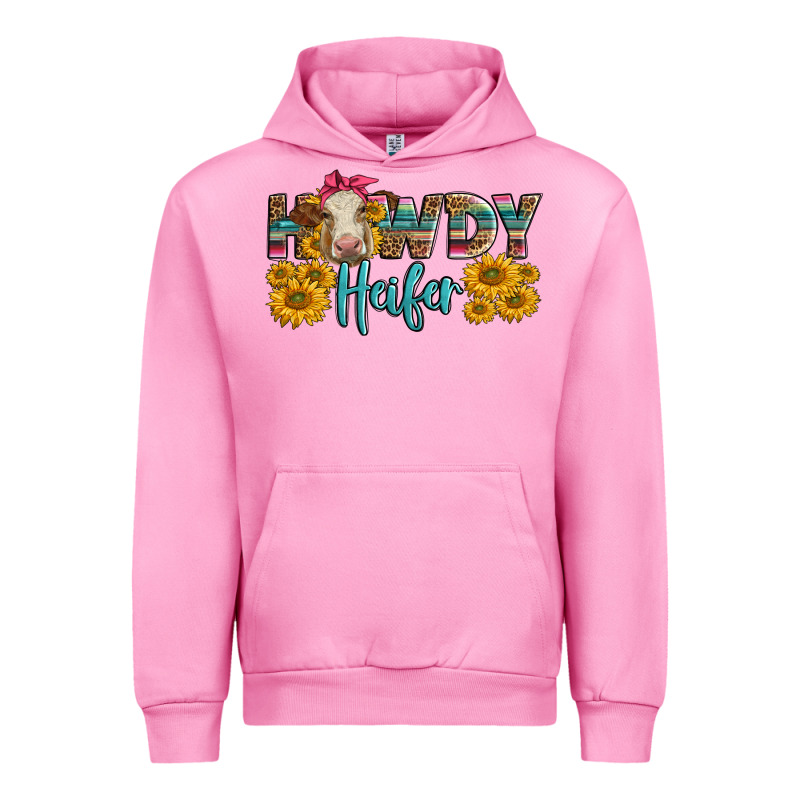 Western Howdy Heifer With Charolais Cow Urban Hoodie by LillyAllenDesigns | Teevron