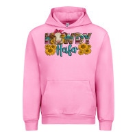 Fuchsia Pink Western Howdy Heifer With Charolais Cow Urban Hoodie - LillyAllenDesigns