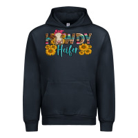 Navy Western Howdy Heifer With Charolais Cow Urban Hoodie - LillyAllenDesigns