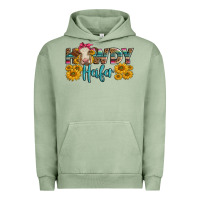 Pigment Oil Green Western Howdy Heifer With Charolais Cow Urban Hoodie - LillyAllenDesigns