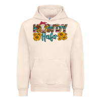 Sandshell Western Howdy Heifer With Charolais Cow Urban Hoodie - LillyAllenDesigns