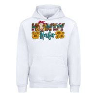 White Western Howdy Heifer With Charolais Cow Urban Hoodie - LillyAllenDesigns