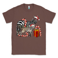 Chestnut Christmas Zebra Baby And Mama Classic Tee - LillyAllenDesigns