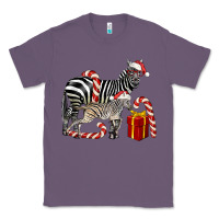 Lavender Christmas Zebra Baby And Mama Classic Tee - LillyAllenDesigns